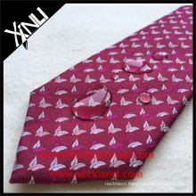 Stain Resistant Polyester Leaves Wholesale Italian Mens Woven Private Label Tie
